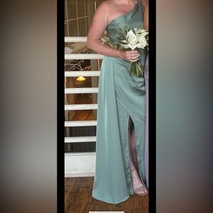 Azazie Satin dress - worn once - professionally cleaned
